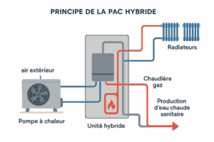 PAC Hybride principe de fonctionnement