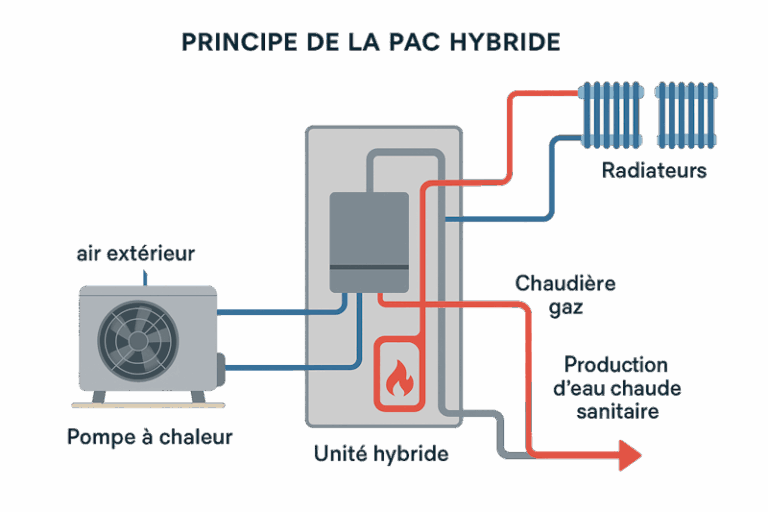 PAC Hybride principe de fonctionnement