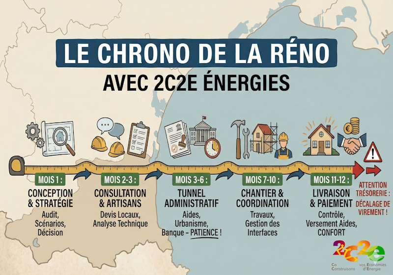 Durée d'un projet rénovation énergétique
